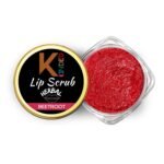 KINDED Lip Sugar Scrub Herbal Natural Essential Oils Exfoliating Balm Polish Scrubber for Men Women Smoked Dry Dark Chapped Lips to Lighten Pigmentation Dead Skin Tan Removal (10 gm) (Beetroot) - Fast UK Delivery