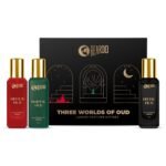 Beardo Oud Perfumes Giftset for Men - Three Worlds of Oud 3x20ml | Devil's, Mortal & Divine | Long lasting Perfume for Men | Luxury Perfume giftset for Men | Anniversay Gift | Gift for boyfriend, Hudsband, Friend - Fast UK Delivery