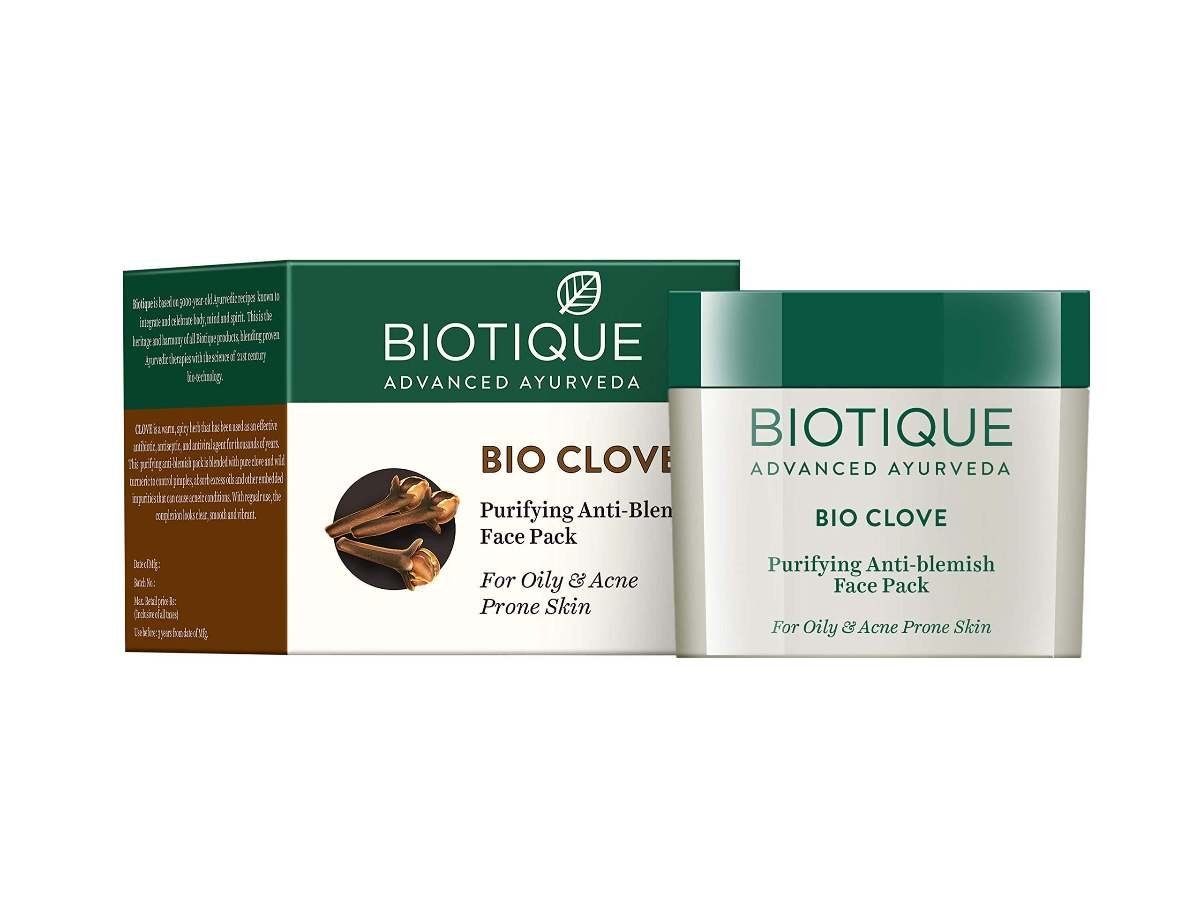 uk71YWBCvaStL-1-1.jpg Biotique Clove Oil Control Anti Blemish Face Pack, 75gm - Fast UK Delivery - Image 1
