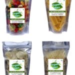 Organic Bites Combo of Golden Fingers/Mix Fryums/Wheel Shape Fryums/Jeera Rice Papad -800 gm - Fast UK Delivery