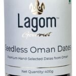 Lagom Gourmet Seedless Omani Dates 400g | All Natural | No Preservatives | No Added Sugar | Gluten Free | Vegan | Plant Based | Non GMO | Dates Dry Fruits | Khajur | Khajoor | Khejur - Fast UK Delivery