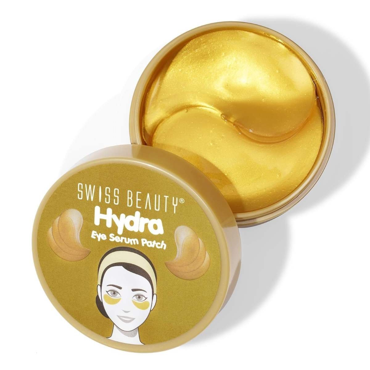 uk71YrPFQSkcL-1-1.jpg Swiss Beauty Hydra Anti Wrinkle Eye Serum Patch| Treats Dark Circles, Fine Lines And Wrinkles | Enriched With Collagen And Aloe Vera Extract | Shade -Gold, 60 Pcs - Fast UK Delivery - Image 1