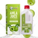 Nutriorg Amla Juice 1Ltr | Amla Juice for Hair & Skin | Rich in Vitamin C | Cold-Pressed Indian Gooseberry Juice | Detox, Weight Loss & Immunity Boosting | No Added Sugar | Pure & Natural - Fast UK Delivery
