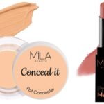 MILA Beaute Pro Matte Lipstick | Creamy Matte Lipstick | Shade - Raazi, 4.2g Conceal It Pot Concealer For Face Makeup | Shade - (Medium Beige, 4g) - Fast UK Delivery
