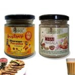 ROOTED PEEPUL Chai Paratha Combo: Amritsari Bharwan Paratha Masala & Artisanal Chai Masala - Fast UK Delivery