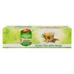Dabur Vedic Suraksha Green Tea - 100 tea bags | Immunity Booster| with the Goodness of 5 Ayurvedic Herbs - Fast UK Delivery