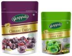Happilo Premium International Dried Kiwi 200g & Happilo Premium International Omani Dates 250g - Fast UK Delivery