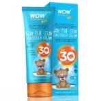 WOW Skin Science Kids Ban-The-Sun Sunscreen Cream For Combination Skin, Spf 30 Pa++ - No Parabens, Silicones, Oxide Color, Mineral Oil And Benzophenone, 100 Ml, Pack Of 1 - Fast UK Delivery