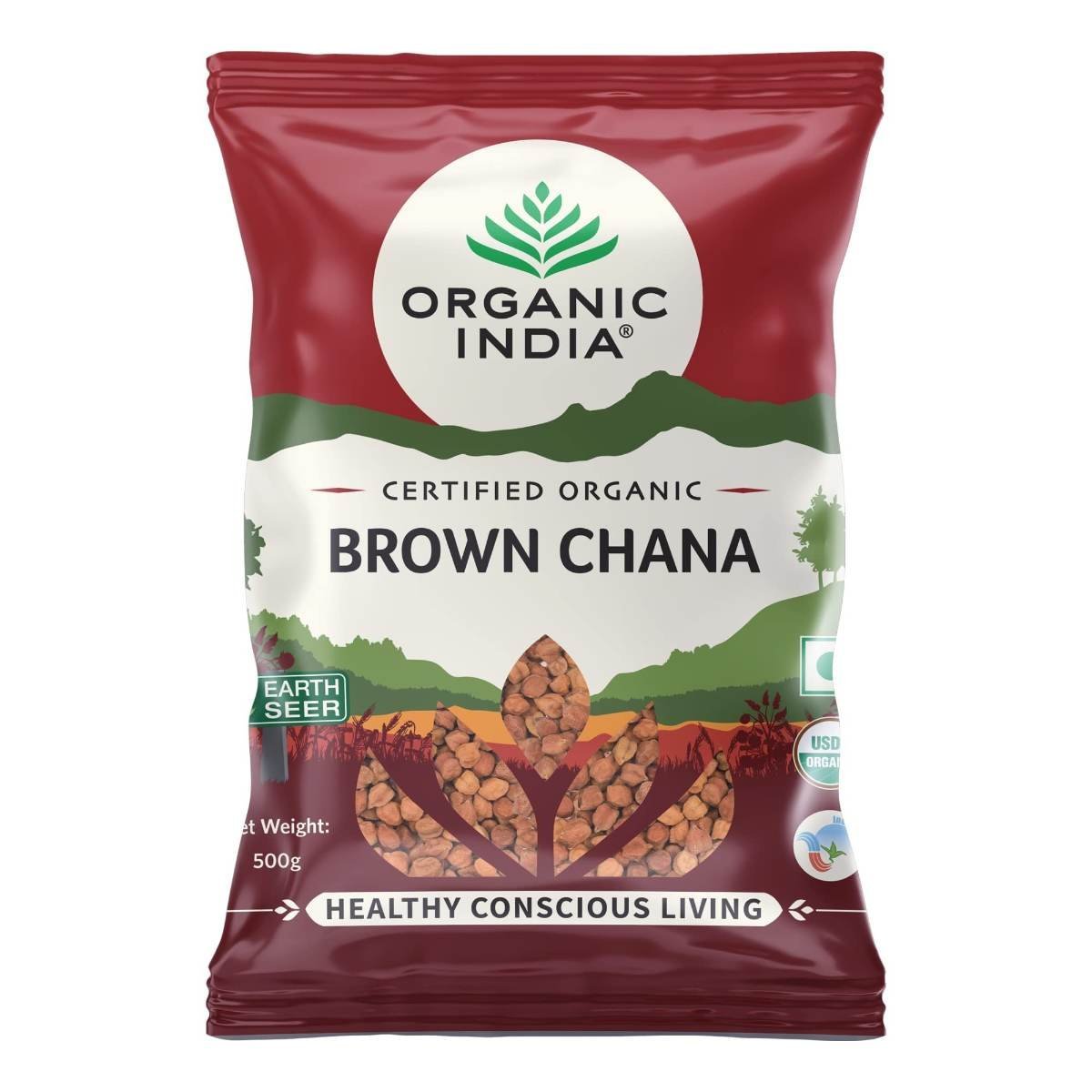 uk71aFr-iKpCL.jpg ORGANIC INDIA Rich in Protein, Full of Taste, Hygienically Packed Brown Chana -500gm - Fast UK Delivery - Image 1