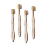 Ecotyl Bamboo Tooth Brush | Ultra Soft Bristles | Thorough Cleaning | Set of 4 - Fast UK Delivery