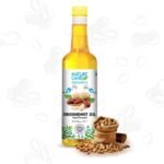 Natureland Organics Groundnut Oil/Peanut Oil 1 Ltr - Cold Pressed - Fast UK Delivery