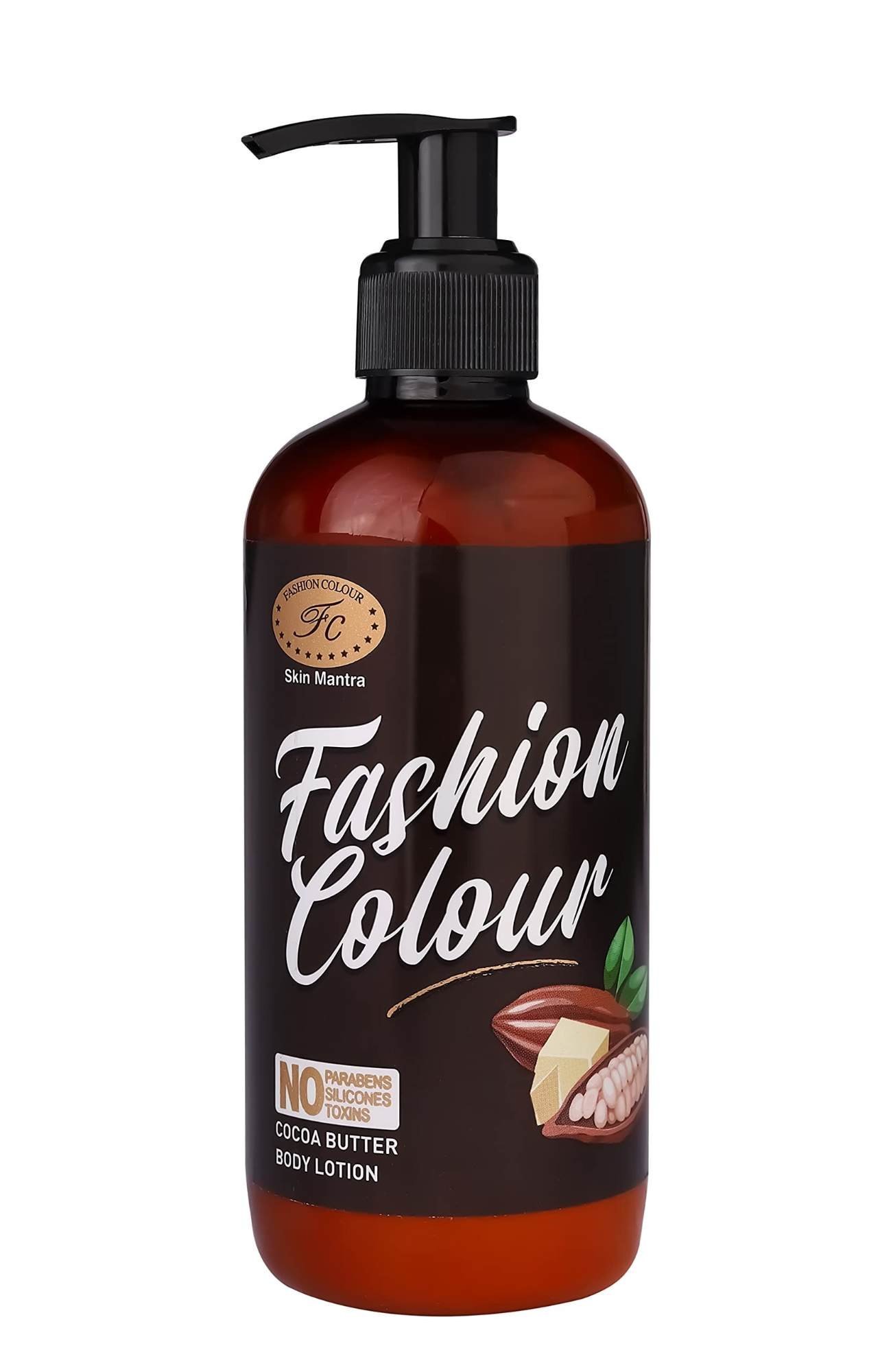uk71bHG5sTcYS-1-1.jpg FASHION COLOUR Cocoa Body Lotion | All Season Moisturizer for Body with Cocoa Butter | Non-Sticky Body Lotion | Suitable for All Skin Types | 300ml - Fast UK Delivery - Image 1