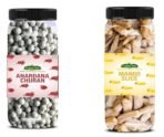 Organic Bites Combo of Anardana Churan 200 gm and Mango Slice Curan 180 gm each (Total 380 gm Jar Pack) - Fast UK Delivery