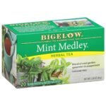 Bigelow Tea Mint Medley Herbal Tea Spermint & Peppermint With Freshness & Aroma Caffeine Free 20 Tea Bags Net Wt 1.30oz (36gm) - Fast UK Delivery