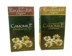 KORAKUNDAH Organic Camomile Decaf Green Tea 25 Dip Bags | Organic Camomile Herbal Infusion 25 Dip Bags | Pack of 2 | Total 50 Dip Bags | Korakundah Finest Organic Tea | Chamraj Nilgiri Tea - Fast UK Delivery