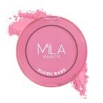 MILA Beaute Blush Babe Powder Blush | Matte Finish Long-Lasting Pigment | Easy to Blend | Non-Drying With Rosehip Oil, Jojoba Oil and Vitamin E | Shade - (Candy Pink 5g) - Fast UK Delivery