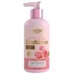 WOW Skin Science Himalayan Rose Conditioner with Rose Hydrosol, Coconut Oil, Almond Oil & Argan Oil - For Volumnising Hair, Anti Smelly Scalp - No Parabens, Mineral Oil, Silicones, Color & PEG - 300mL - Fast UK Delivery