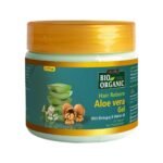 INDUS VALLEY Bio Organic Hair Reborn Aloe Vera Gel With Bhringraj & Walnut Oil For Ultimate Hair Management (175ml) - Fast UK Delivery