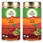 ORGANIC INDIA Tulsi Ginger - 100 Grams (Pack Of 2) - Earl Grey, Loose Leaves - Fast UK Delivery