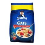 Quaker Oats 1kg, Rolled Oats Natural Wholegrain, Nutritious Breakfast Cereals, Dalia Porridge, Easy to Cook - Fast UK Delivery