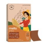 Wellbeing Nutrition Melts Energy Mocha | Arabica Coffee, CurcuWIN, Folate and Vitamin B12 for Sustained Energy, Enhanced Focus & Improved Cognitive Health | Mocha Flavor (15 Oral Strips)