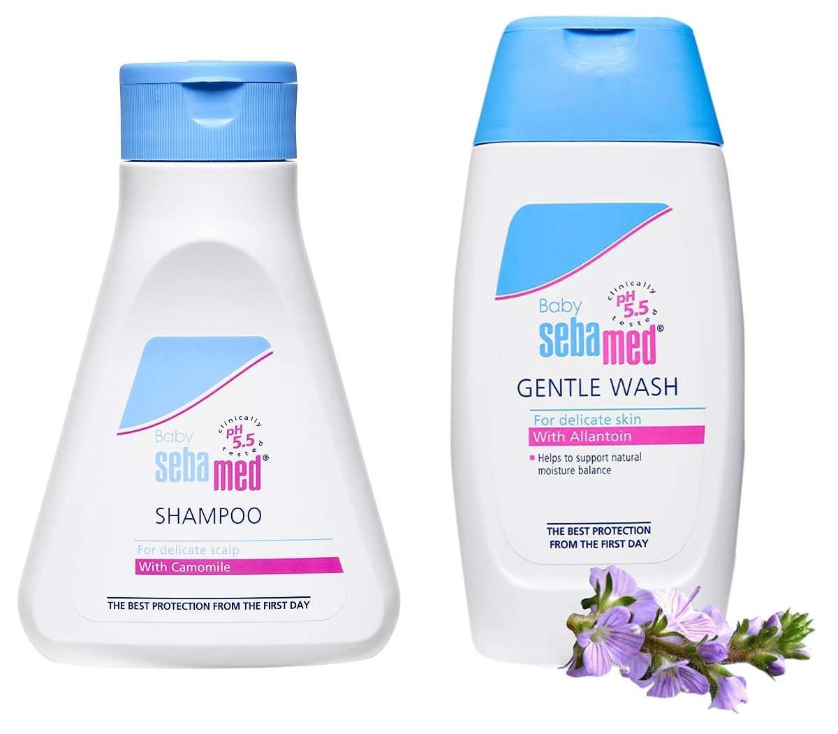 uk71dbo3WyOsL-1-1.jpg Sebamed Baby (Children) Shampoo 150ml & Baby Wash Extra Soft, 200ml Combo - Fast UK Delivery - Image 1