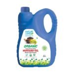Natureland Organics Kachhi Ghani Pure Mustard Oil 5 Ltr - Cold Pressed - Fast UK Delivery