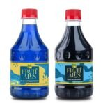 Dhampure Speciality Assorted Mocktail Syrup Mixer - Blue Curacao & Wild Blueberry Flavouring Syrup - 600Ml (2 X 300Ml) | Makes 12-15 Drinks Per Bottle - Fast UK Delivery