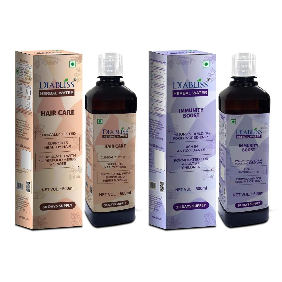 uk71eRUMOxOGL-1-1.jpg Diabliss Herbal Water for Hair Care & Immunity Boost Combo Pack - Image 1