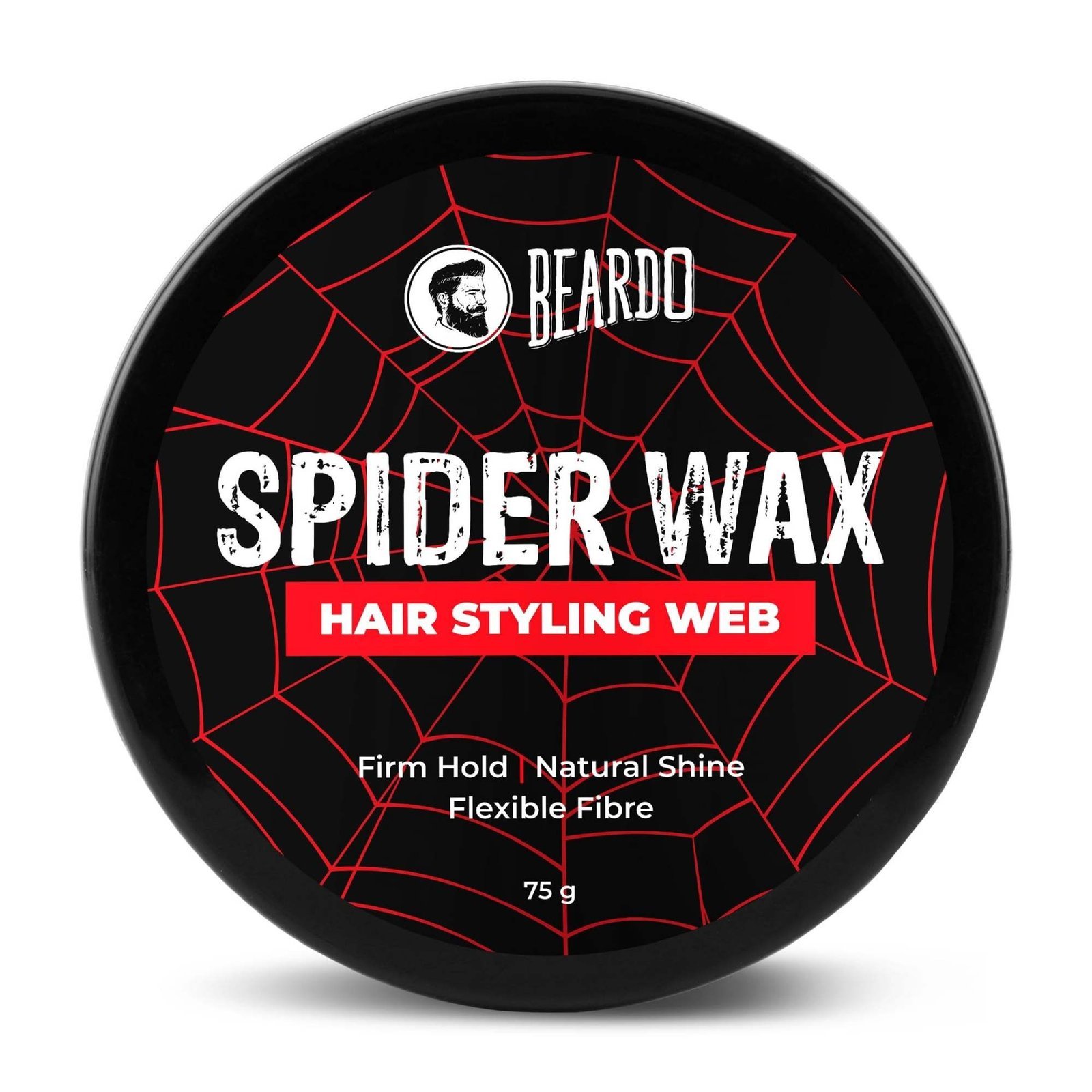 uk71eTg7-cuL-1.jpg Beardo Spider Wax Hair Styling Web 75g | Web Effect, Texture, Volume, Sculpting, Flexible Hair Wax | Strong Hold, Natural Shine | Long-lasting Hair Fibre - Fast UK Delivery - Image 1