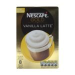 Nescafe Gold Vanilla Latte - 8 Sachets, Ground, Box - Fast UK Delivery
