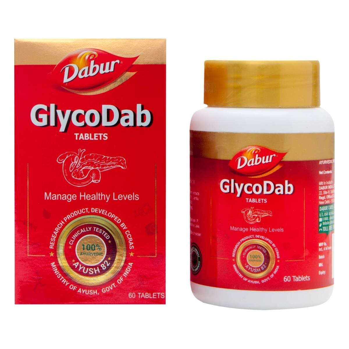 uk71ehCogv9L.jpg Dabur GlycoDab - 60 Tablets - Fast UK Delivery - Image 1