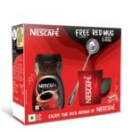 Nescafe Classic Ground Coffee Jar, 200 g with Free Red Mug and Scoop Spoon - Fast UK Delivery