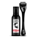 Beardo Beard & Hair Growth Oil 50ml & Derma Roller For Hair Growth 0.5 mm| Dermaroller | For Thicker & Longer Beard | Uneven, Patchy & Fast Beard Growth | For Stronger & Fuller Beard Hair - Fast UK Delivery