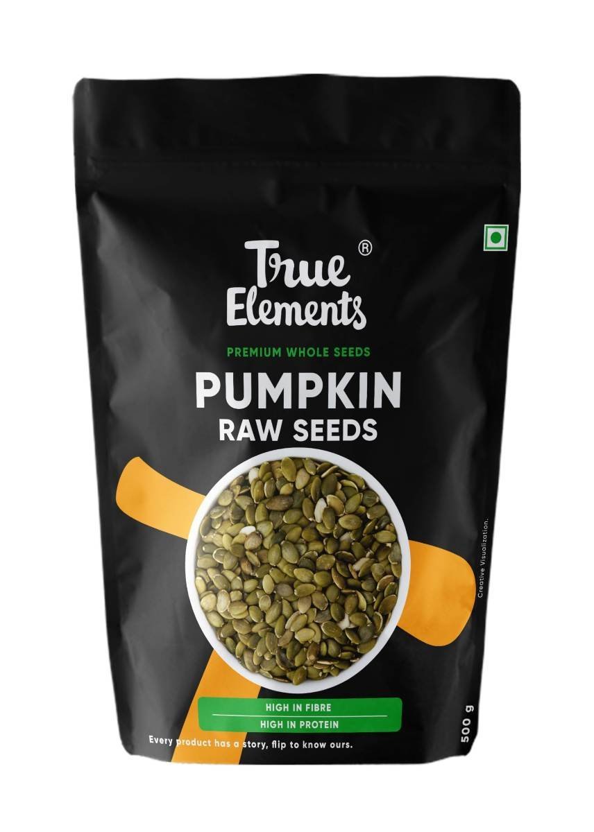 uk71fPmaN4GoL-1.jpg True Elements Pumpkin Seeds 500g - AAA Grade Seeds for Eating | Protein Rich Seeds | Healthy Diet Snacks | Rich in Protein - Fast UK Delivery - Image 1