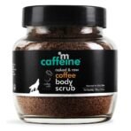 mCaffeine Exfoliating Coffee Body Scrub Powder Jar for Tan Removal&Soft-Smooth Skin|De-Tan Bathing Scrub With Coconut Oil,Removes Dirt&Dead Skin From Neck,Knees,Elbows&Arms| All Skin Types-100Gm - Fast UK Delivery