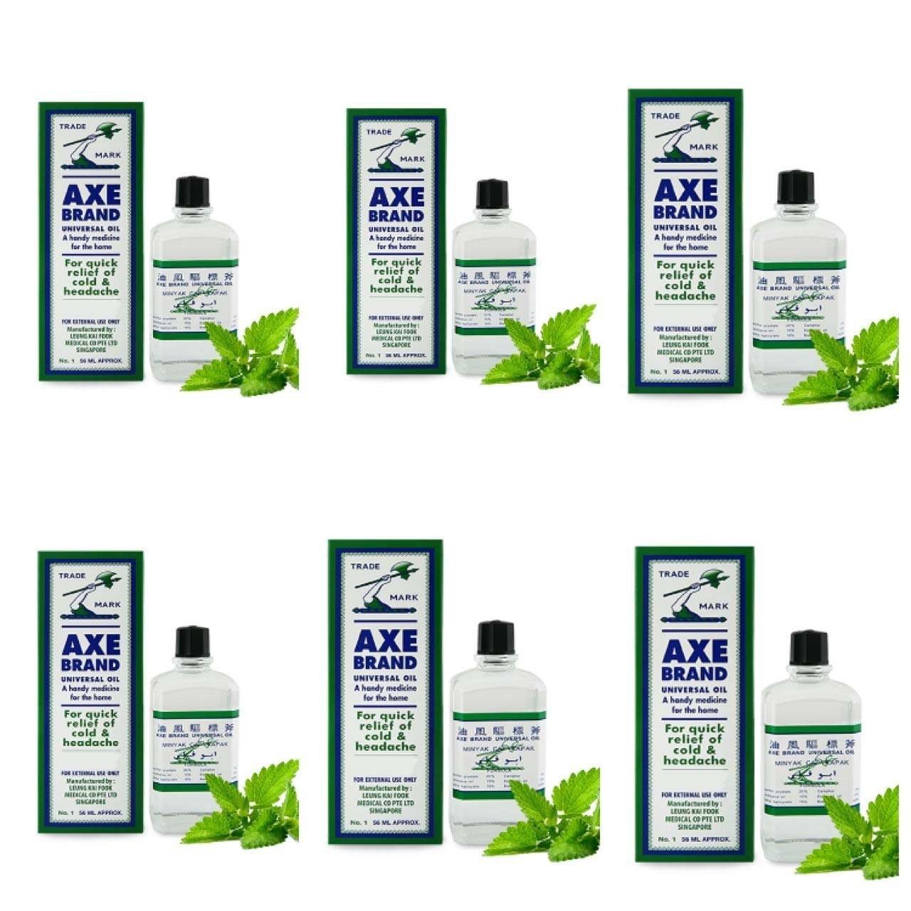 uk71fqGUwGmTL-1-1.jpg Axe Brand Universal oil Imported Relief for Cold/Headache/Muscles Pain/Insect Bite 56ml (Pack of 6) - Fast UK Delivery - Image 1