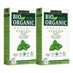 INDUS VALLEY Tulsi Powder 100% Organic and Natural for Skin and Hair Care set of 2 (100g) - Fast UK Delivery