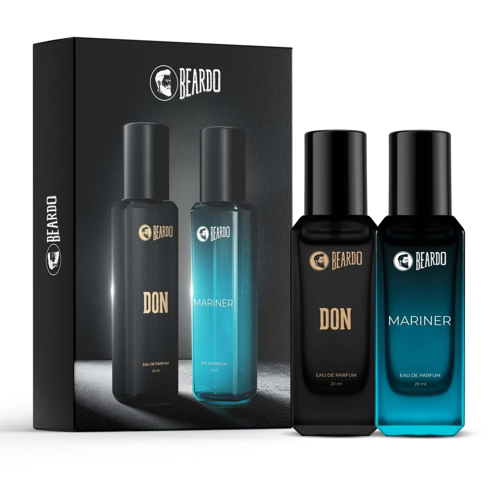 uk71fvbECHkL-1.jpg Beardo Don & Mariner Perfume for Men, 20ml x 2 | Mariner EDP with Fresh Aqua Notes for Men Long Lasting Perfume for Date night fragrance | Spicy Musk Don fragrance | Ideal gift for men | Valentines day gift for husband | Gift for boyfriend | Gift for Men - Fast UK Delivery - Image 1