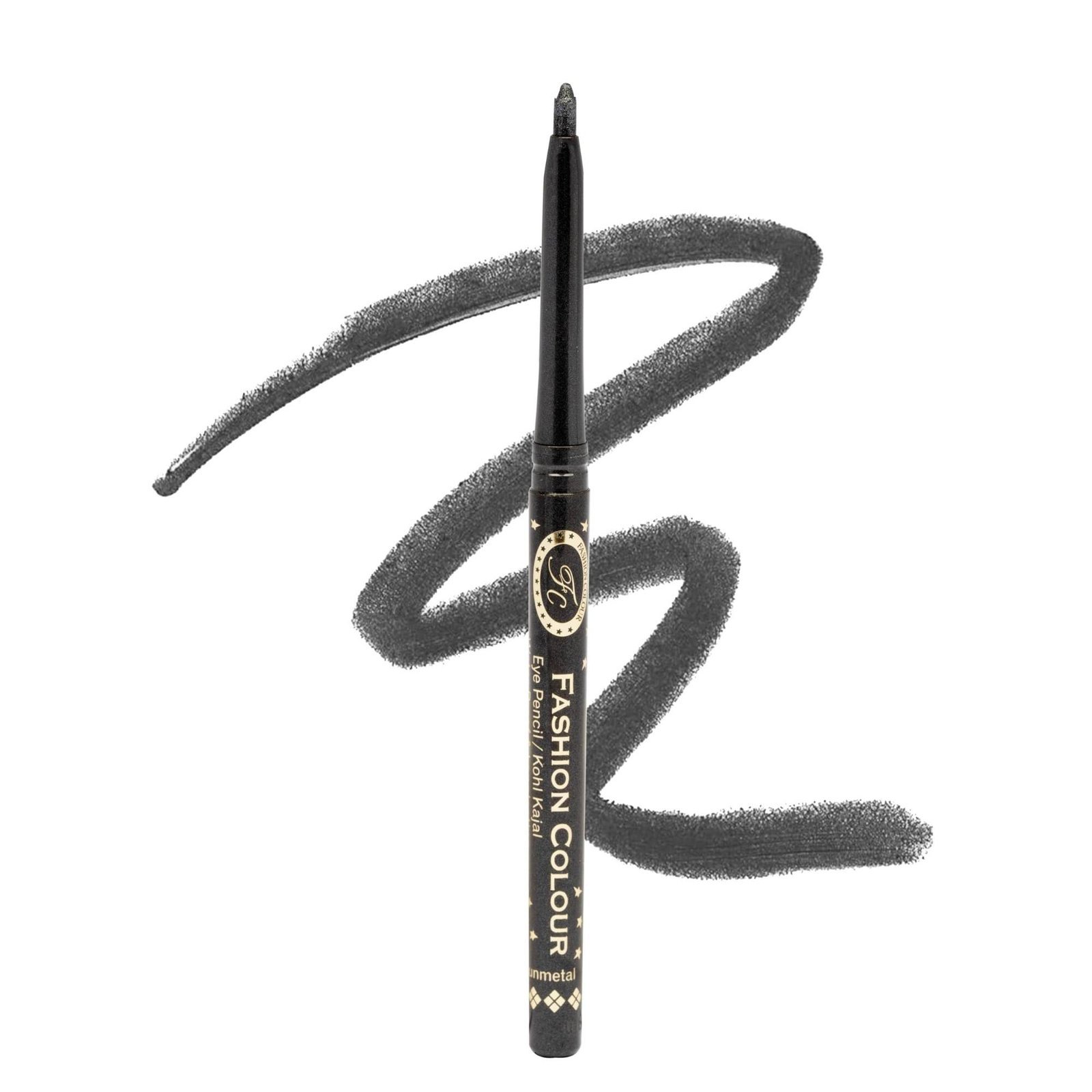 uk71g1IE5JyXL-1-1.jpg FASHION COLOUR Intense Revolving Kajal | High Impact Intense Color In 1 Stroke | 12 Hr Long Stay | Matte & Mettalic Finish | Soft Texture | Waterproof & Smudgeproof Kajal | (Grey) - Fast UK Delivery - Image 1