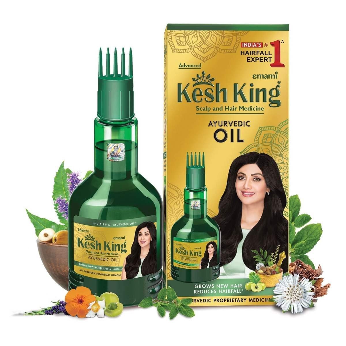 uk71g6lKrRVXL-1-1.jpg Kesh King Ayurvedic Oil for Hair Fall Control | Reduces Hairfall and Supports New Hair Growth | 21 Ayurvedic Herbs | 100ml - Fast UK Delivery - Image 1