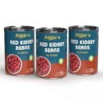 Abbie's Red Kidney Beans, 1200 Gram Pack Of 3 (400 G Each)|Precooked Red Kidney Beans, Best For Indian Curry (Rajma), Salad Etc.|Ready To Cook & Ready To Eat (Set Of 3) - Fast UK Delivery