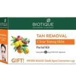 Biotique Tan Removal Clear Young Skin Facial Kit (Free with Swiss Magic Dark Spot Corrector) - Fast UK Delivery