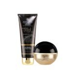 Ayouthveda Gold Facial Kit for Smoothes Fine Lines & Wrinkles, Skin Firmness, Early Signs of Ageing - Sparkling Gold Face Wash (100ml) | Gold Night Cream(50g) - Fast UK Delivery
