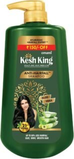 Kesh King Ayurvedic Anti-Hairfall Shampoo | Reduces hairfall | 21 Ayurvedic herbs | No Paraben & No Silicon | Enriched with Aloe Vera, Bhringraja & Amla | 1000 ml - Fast UK Delivery