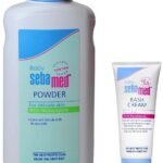 Sebamed Baby Powder with Honeysuckle 200g & Sebamed Baby Rash Cream, 100ml - Fast UK Delivery