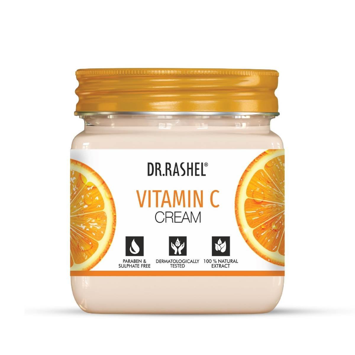 uk71iVMBU8uL-1.jpg DR.RASHEL Vitamin C Cream For Men & Women With Goodness of Orange Extract & Glycerin (380 Ml) | Hydrating & Moisturizing Facial Cream |soothing & Cleansing Facial Cream For All Skin Types - Fast UK Delivery - Image 1