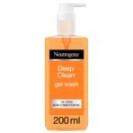 Neutrogena Deep Clean Gel wash with Pump 200ml-Imported, (3935800) - Fast UK Delivery