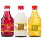 Dhampure Speciality Kids Mocktail Syrups - Pomegranate Salt, Citrus Litchi, Passion Fruit Syrup Flavoured Syrups - 900Ml (3 X 300Ml) | Makes 12-15 Drinks Per Bottle - Fast UK Delivery