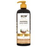WOW Skin Science Coconut Milk & Argan Oil Body Lotion - Medium Hydration - No Mineral Oil, Parabens, Silicones, Color & PG - 400mL - Fast UK Delivery